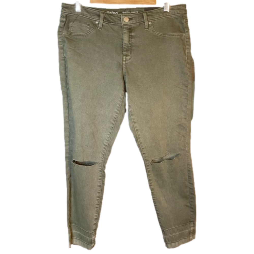 Mossimo Sage Green Super Stretch Mid Rise Jegging